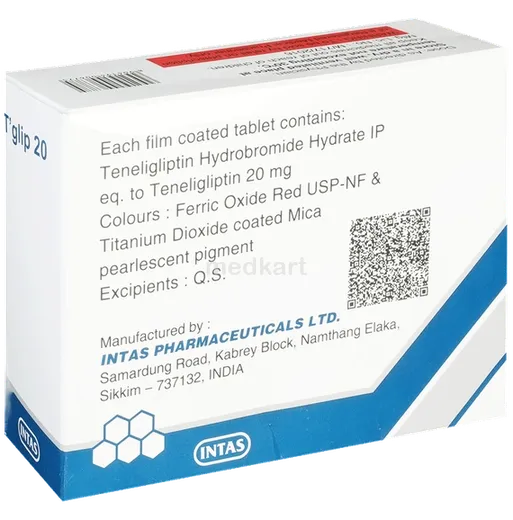tglip 20mg tablet 20's
